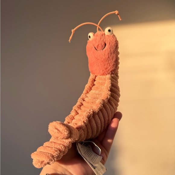 Retired Jellycat Sheldon Shrimp Stuffed Animal Plushie NWT - Picture 14 of 16